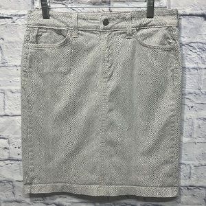 NYDJ Denim Animal Print Skirt